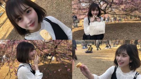 2月限定【無修正】145cm色白お嬢様。公園でお弁当デート連続中出し