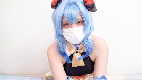 【モ無/期間限定再販】原ネ申の甘雨ちゃん！喉奥イラマとガン突きスパンキングでアヘ顔晒して汚く感じるJDレイヤーに生中出し！